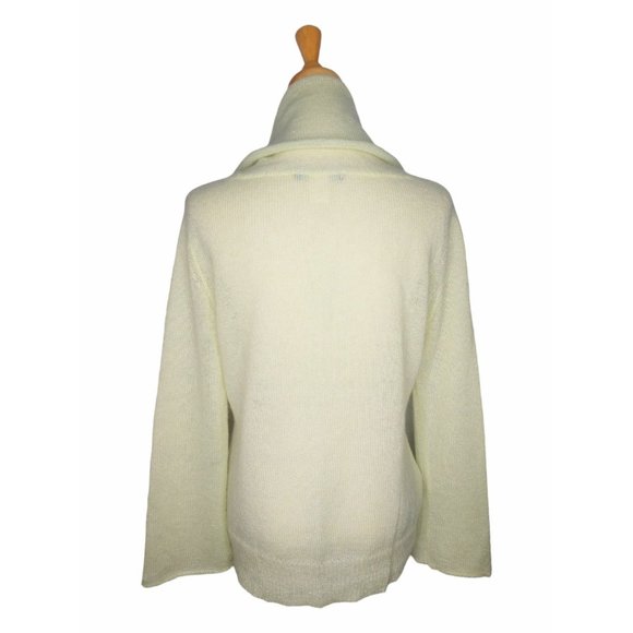 Pale Lime Green Cowl Neck Sweater Size M - Picture 5 of 7